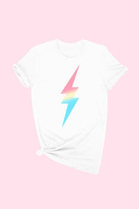 Jolted Tie Dye Lightning Graphic T-shirt