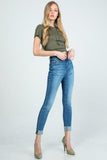 The Ky - High Rise Skinny Jean With Single Fold