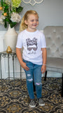 Mommy and Me Shirt #kidlife... Cocomelon, Among Us, Roblox and more... being a kid these days comes with all the "extra" things including this adorable tee! This graphic tee features a vintage look with sublimination printing AND.... There is a matching #momlife tee available to match momma! 