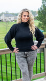 Fall in love with our classy and ultra-chic black mock neck sweater! Featuring a soft knit ribbed fabric, dramatic balloon sleeve, mock neck and lightweight feel, this semi-fitted sweater is super flirty and super trendy! Pair this top with a variety of denim bottoms and some booties for a perfect casual chic outfit!  Color: Black