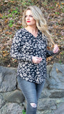 We are big fans of chic comfort here at Fate and Co. This beautiful animal print blouse offers all the comfort and style along with a little extra edge! This relaxed fit top features a traditional brown and black animal print pattern, v-neckline, faux button detail and round hem. It is made from an ultra soft fabric that feels and drapes amazing on your body creating a stunning silhouette . Tucked in or out , you can’t go wrong! We love this blouse paired