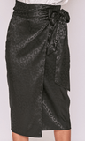 Jacquard Leopard Wrap Skirt 6/11 - Fate & Co.